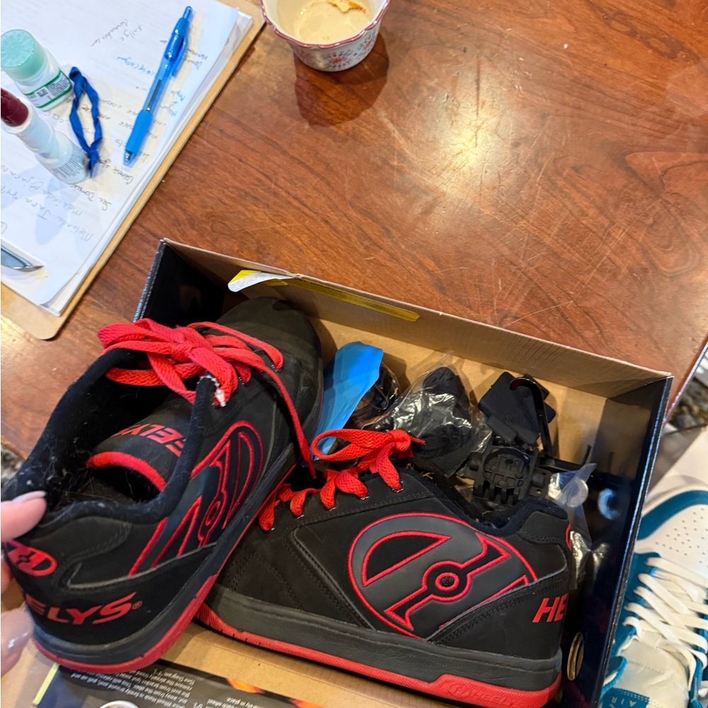 Heelys Black and Red Sneaker with Wheels